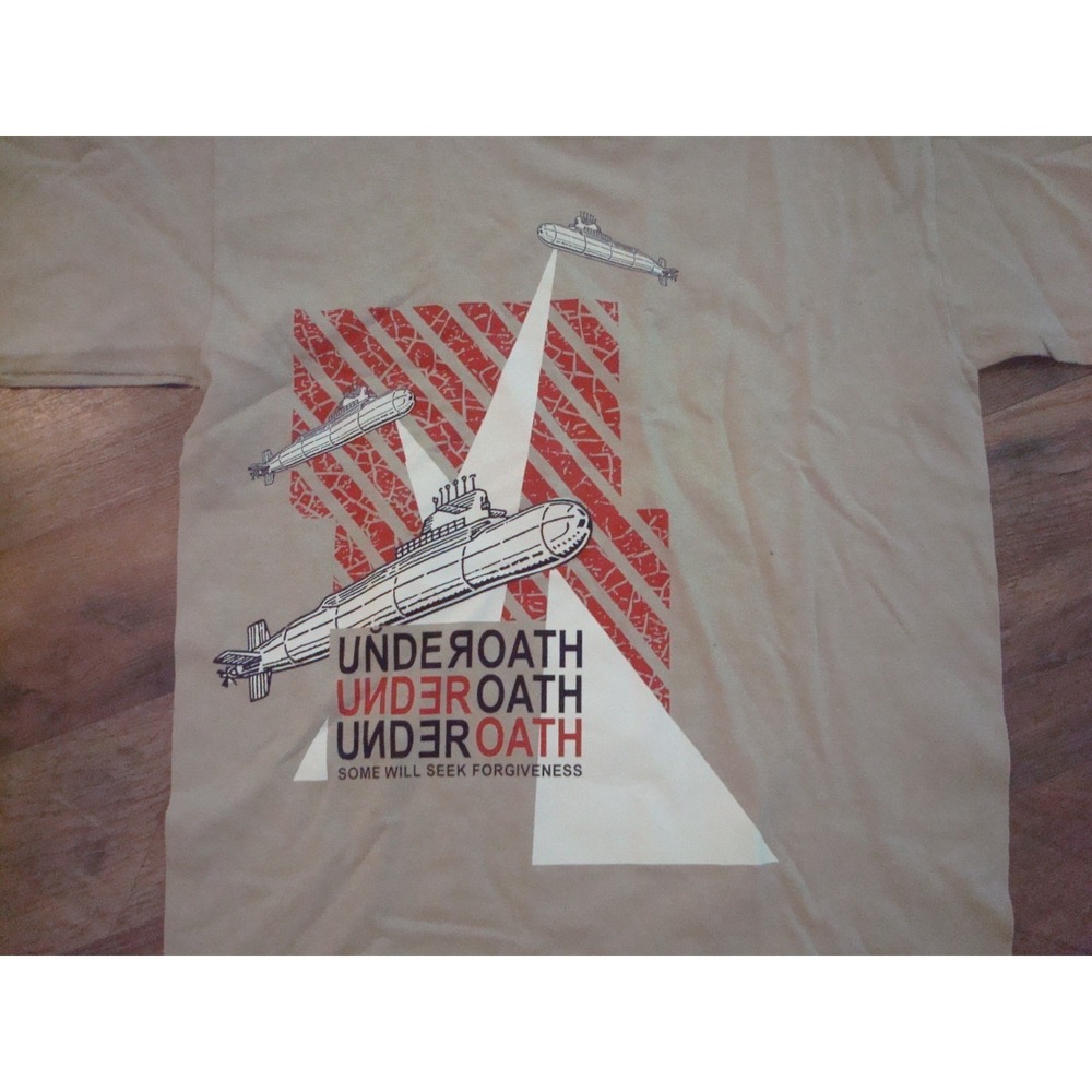 XS 17X23 UNDEROATH SOME WILL SEEK FORGENESS SHIRT DEADSTOCK VINTAGE TT2